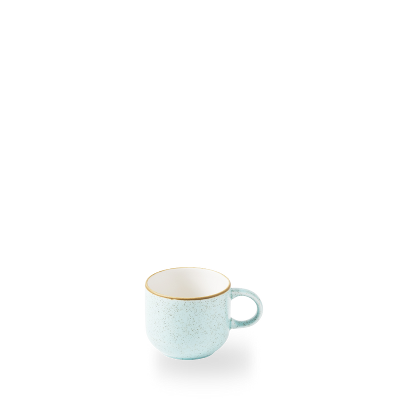 Churchill Stonecast Duck Egg Bubble Mug 280 ml – porseleinen mok in eendeneiblauw – set van 12 – APS Glass & Bar Supply