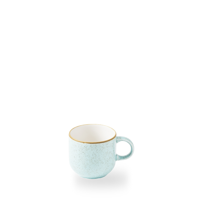 Churchill Stonecast Duck Egg Bubble Mug 450 ml – grote porseleinen mok – set van 6 – APS Glass & Bar Supply