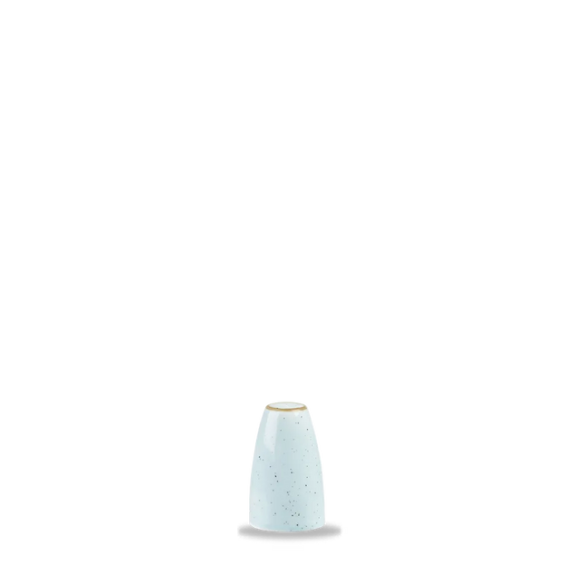 Churchill Stonecast Duck Egg Profile zoutstrooier 7 cm – zachtblauw porseleinen zoutvaatje voor horeca
