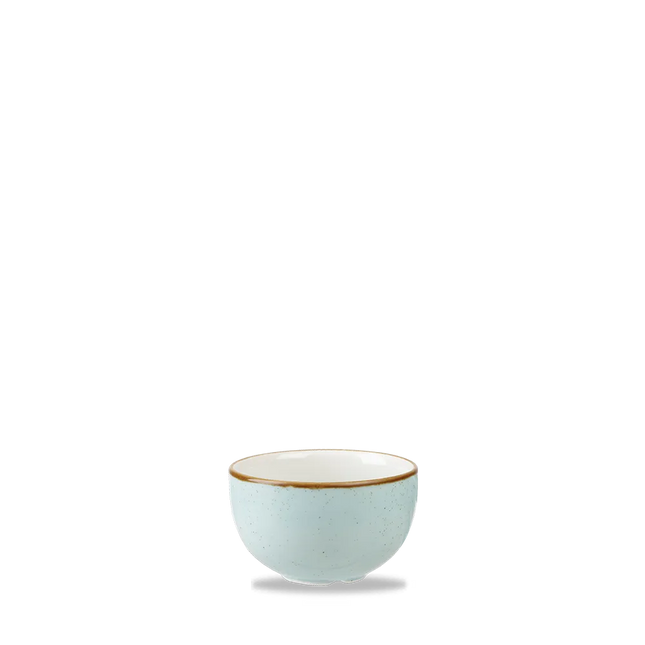 Churchill Stonecast Duck Egg suikerpot 237 ml – gespikkelde porseleinen suikerpot voor horeca