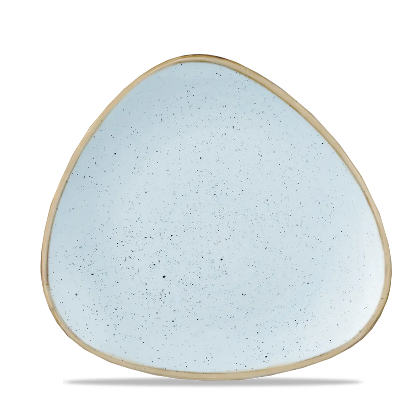 Churchill Stonecast Duck Egg Lotus bord Ø 23 cm – zachtblauw gemarmerd porseleinen bord voor restaurants