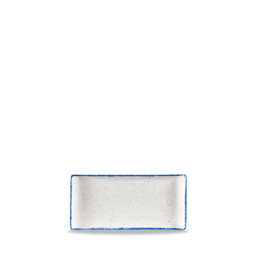 Churchill Stonecast Hints Indigo rechthoekig buffetblad 30 cm – diepblauw serveerplateau voor restaurants