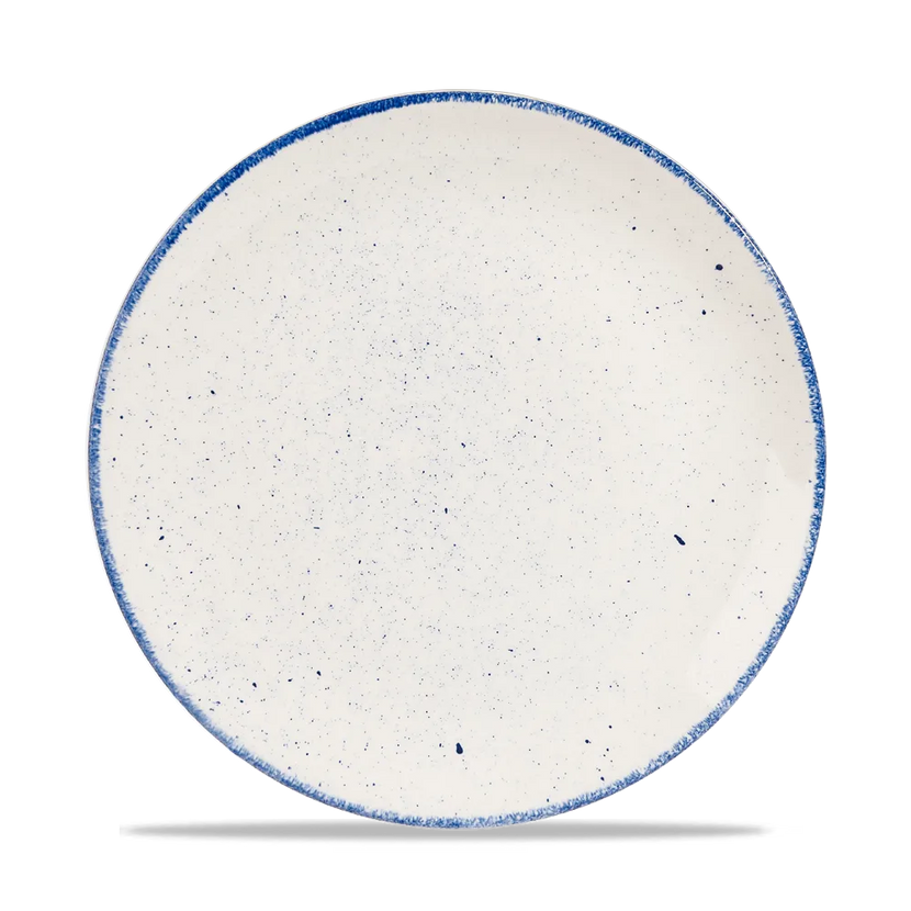 Churchill Stonecast Hints Indigo evolve coupebord Ø 26 cm – diepblauw reactief glazuur bord voor fine dining