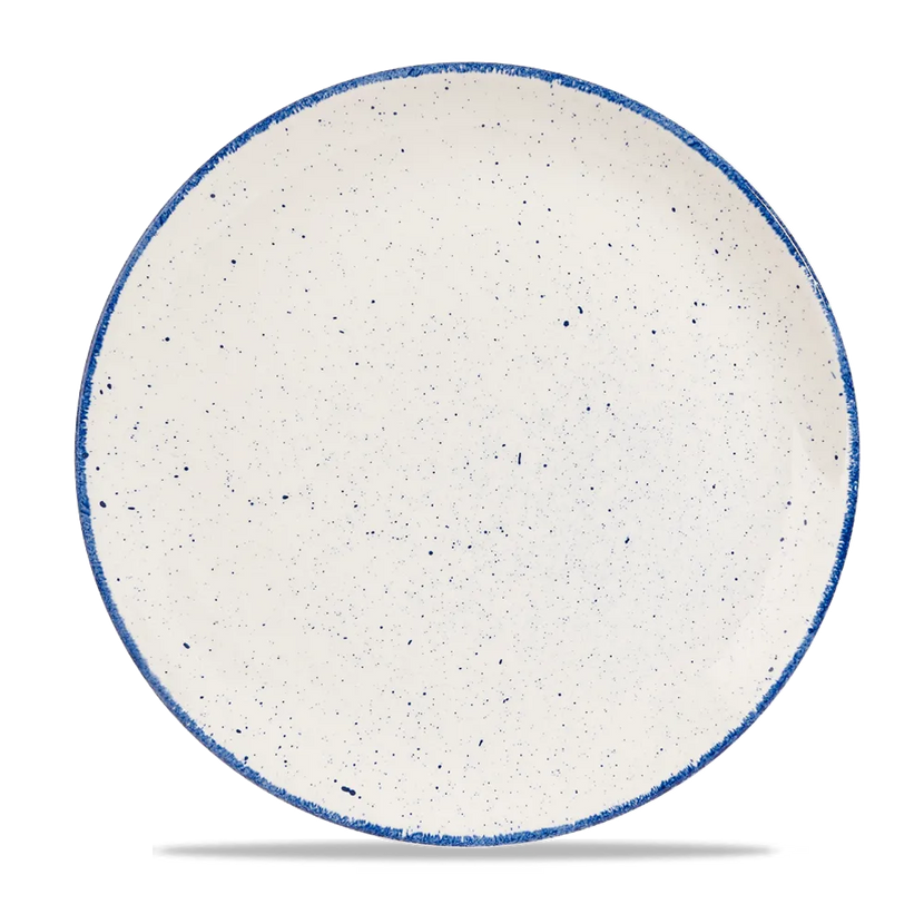 Churchill Stonecast Hints Indigo evolve coupebord Ø 28,6 cm – diepblauw porseleinen bord voor horeca