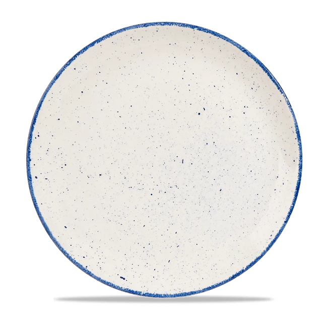Churchill Stonecast Hints Indigo evolve coupebord Ø 28,6 cm – diepblauw porseleinen bord voor horeca