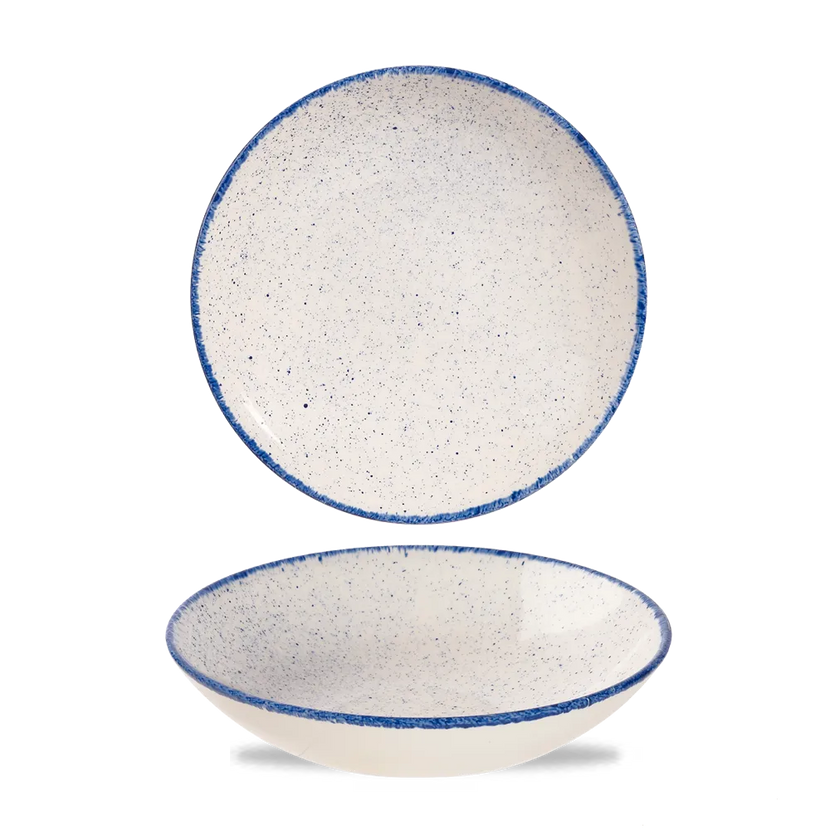 Churchill Stonecast Hints Indigo coupekom Ø 18,6 cm – porseleinen kom voor restaurants en bars