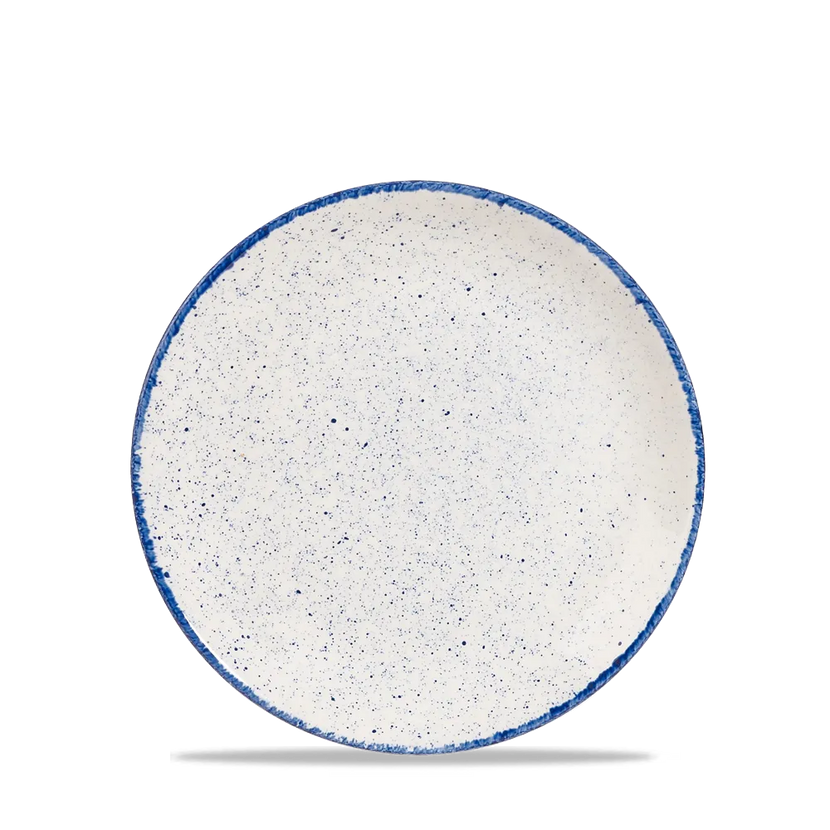 Churchill Stonecast Hints Indigo evolve coupebord Ø 16,5 cm – klein diepblauw porseleinen bordje voor horeca