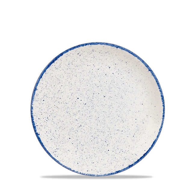 Churchill Stonecast Hints Indigo evolve coupebord Ø 16,5 cm – klein diepblauw porseleinen bordje voor horeca