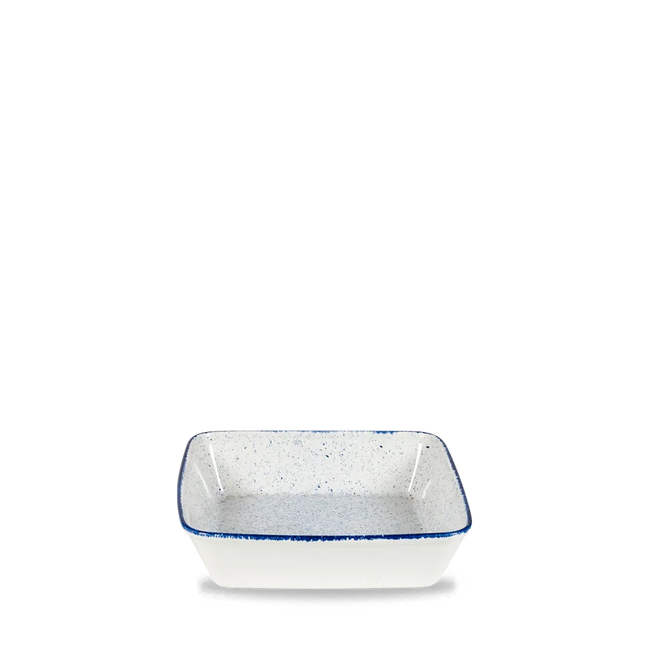 Churchill Stonecast Hints Indigo vierkante ovenschaal 25 cm – diepblauwe ovenvaste schaal voor horeca