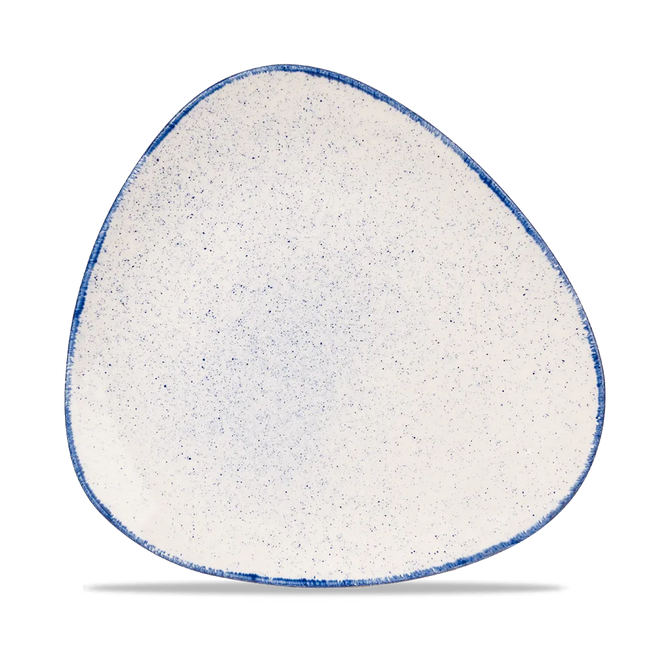 Churchill Stonecast Hints Indigo Lotus bord Ø 26,5 cm – diepblauw porseleinen bord voor fine dining