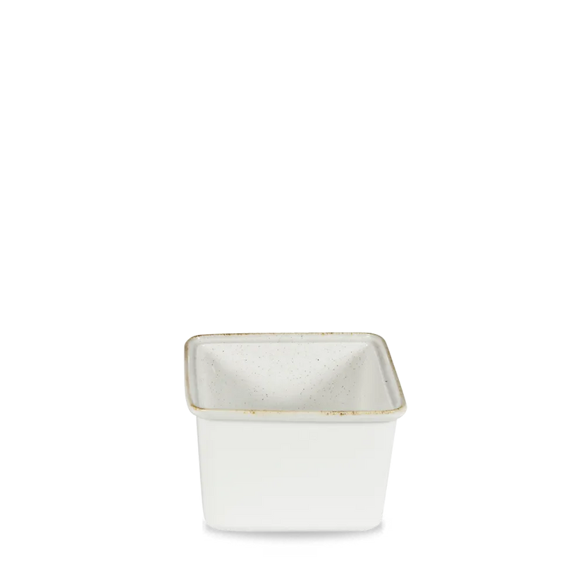 Churchill Stonecast Hints White stoofschaal 18 x 19,4 x 11,5 cm – witte ovenvaste kom voor restaurants
