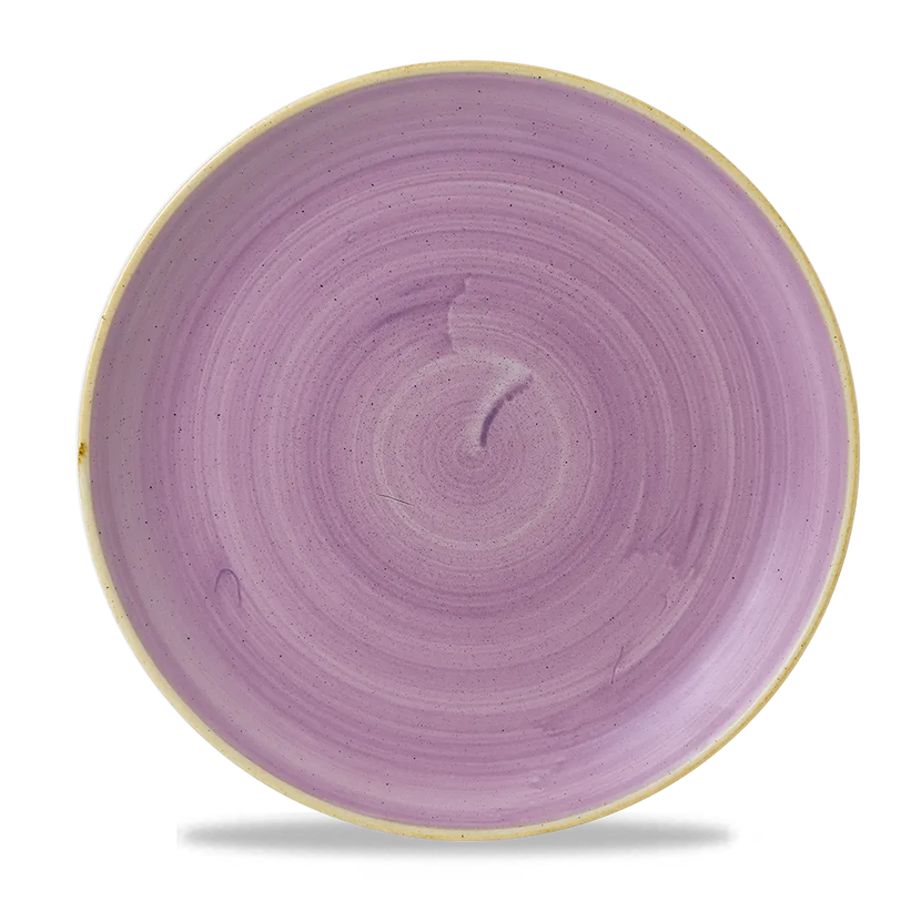 Churchill Stonecast Lavender evolve coupebord Ø 28,8 cm – lila porseleinen bord voor restaurants