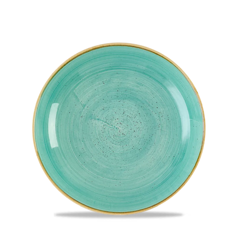 Churchill Stonecast Mint coupe kom Ø 18,2 cm – mintgroene kom voor bistro's