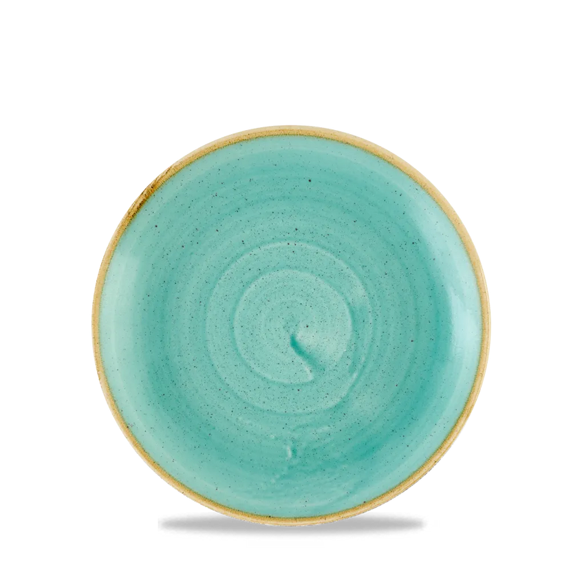 Churchill Stonecast Mint coupe bord Ø 16,5 cm – klein mintgroen bijzetbord voor restaurants