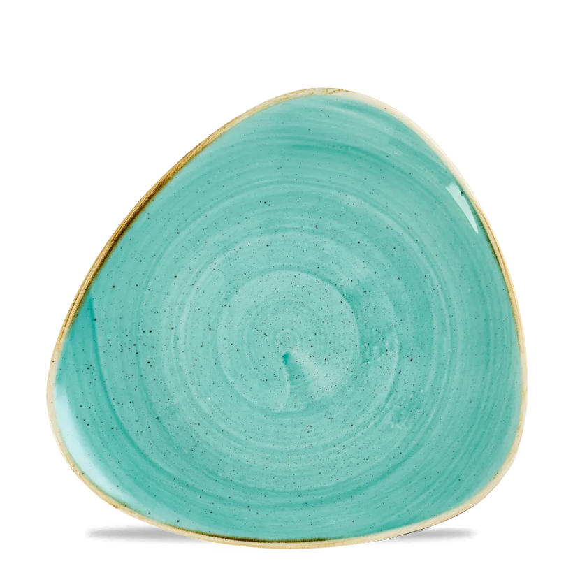 Churchill Stonecast Mint Lotus bord Ø 23 cm – mintgroen bloemvormig bord voor horeca