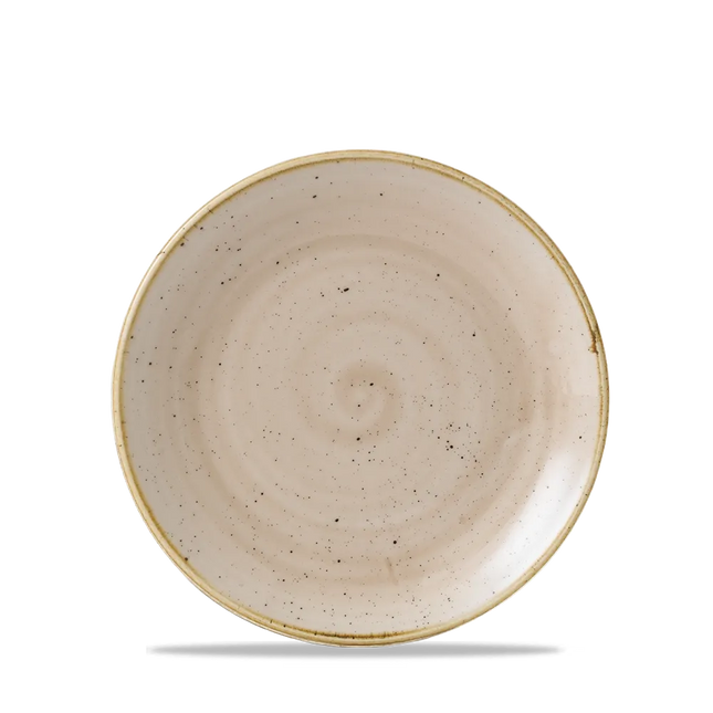 Churchill Stonecast Nutmeg Cream evolve coupebord Ø 17 cm – klein crèmekleurig porseleinen bordje voor fine dining