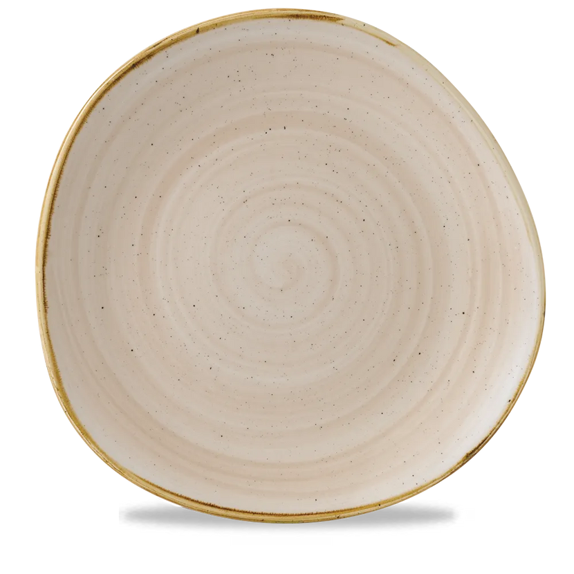 Churchill Stonecast Nutmeg Cream rond bord met rand Ø 28,6 cm – crèmekleurig porseleinen bord voor fine dining