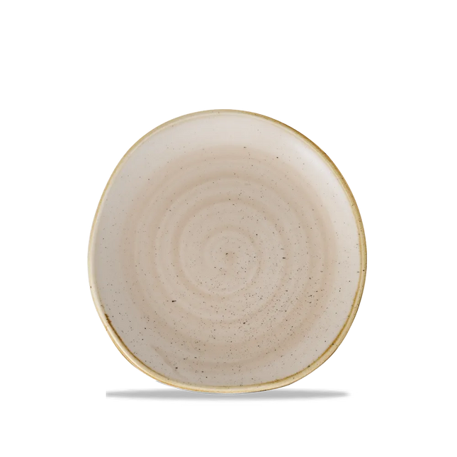 Churchill Stonecast Nutmeg Cream rond bord met rand Ø 18,6 cm – klein crèmekleurig bordje voor horeca