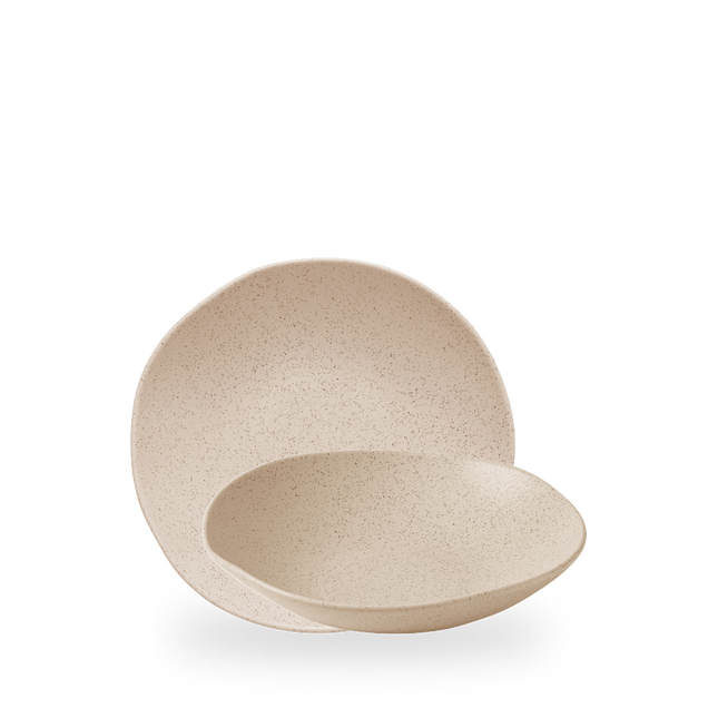 Churchill Stonecast Nutmeg Cream Organic coupekom 22,5 cm – nootmuskaatcrème porseleinen kom voor voorgerechten
