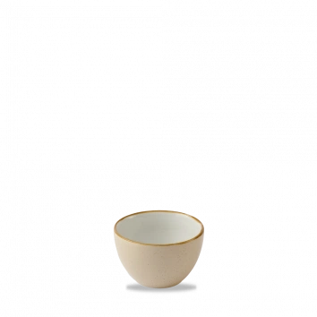 Churchill Stonecast Nutmeg Cream suikerpot 227 ml – crème gespikkeld porseleinen suikerpot voor hotels