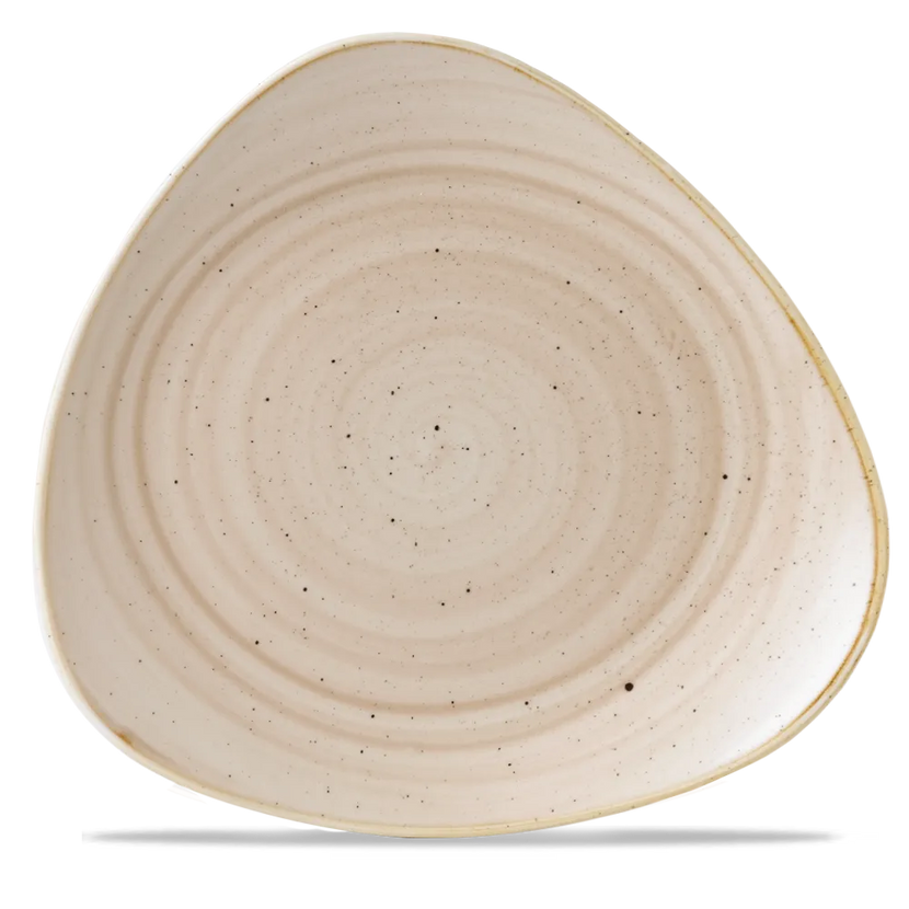 Churchill Stonecast Nutmeg Cream Lotus bord Ø 30 cm – groot crèmekleurig porseleinen bord voor horeca