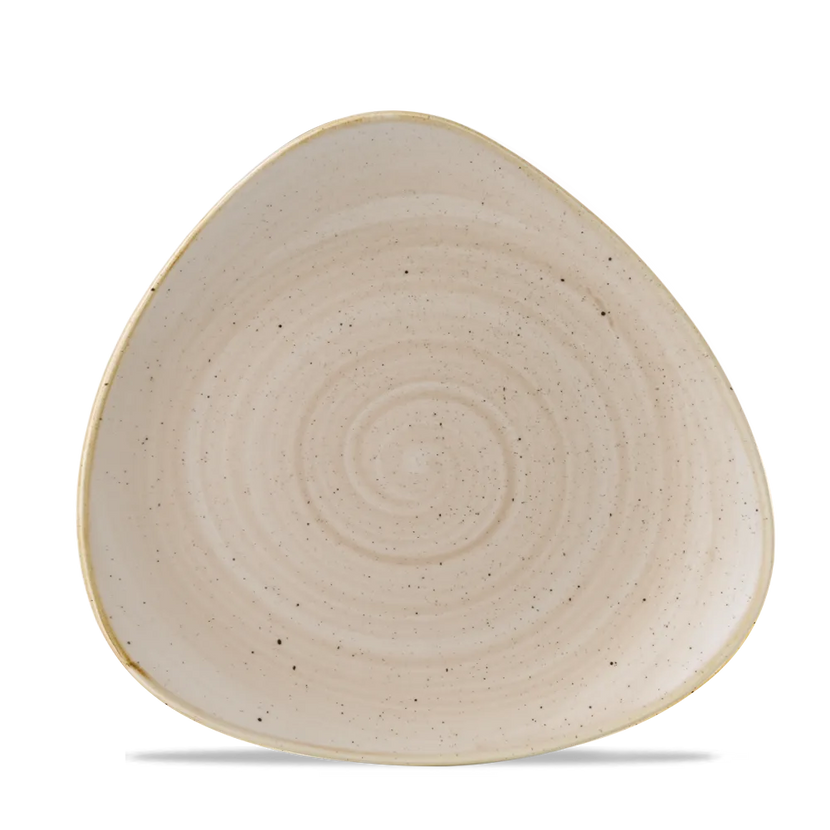 Churchill Stonecast Nutmeg Cream Lotus bord Ø 23 cm – crèmekleurig gemarmerd porseleinen bord voor restaurants