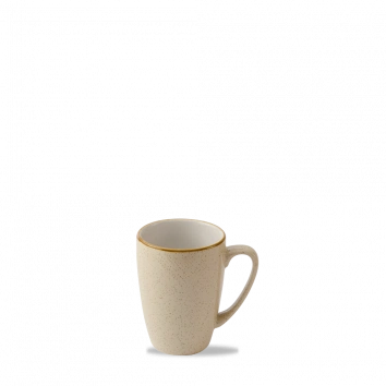 Churchill Stonecast Nutmeg Cream kop 340 ml – crème gespikkeld porseleinen koffiekop voor restaurants