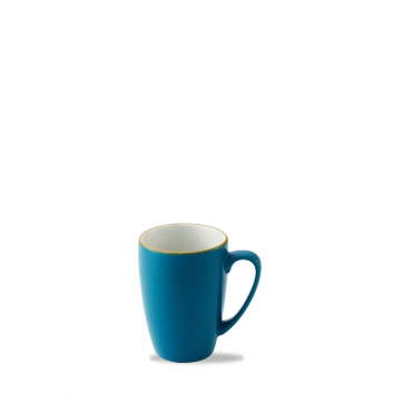 Churchill Stonecast Java Blue kop 340 ml – blauw gespikkeld porseleinen koffiekop voor cafés en restaurants