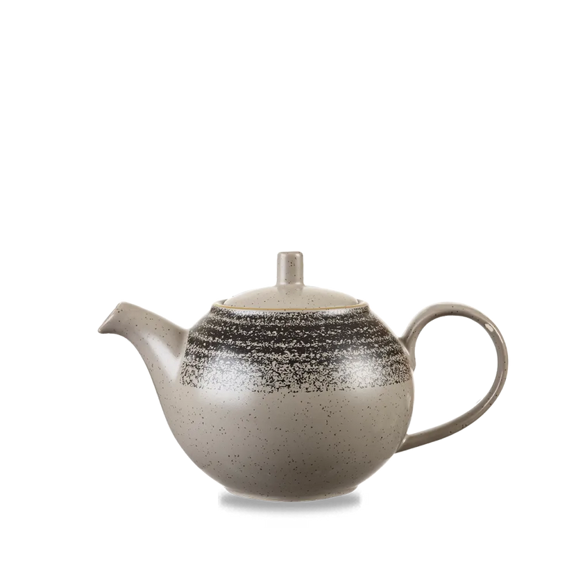Churchill Studio Prints Charcoal Black beverage pot 444 ml – zwart porseleinen kannetje voor koffie en thee
