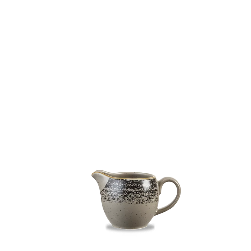 Churchill Studio Prints Charcoal Black schenkkannetje 118 ml – zwart porseleinen kannetje voor melk in restaurants