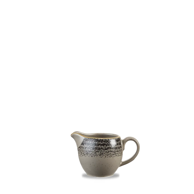 Churchill Studio Prints Charcoal Black schenkkannetje 118 ml – zwart porseleinen kannetje voor melk in restaurants