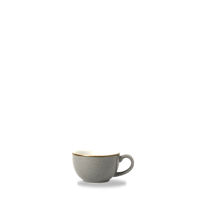 Churchill Stonecast Grey cappuccino kopje 170 ml – klein grijs porseleinen kopje voor café en bar
