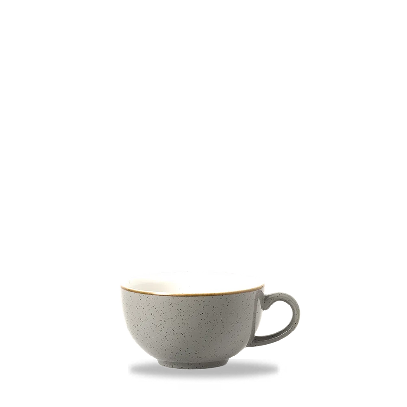 Churchill Stonecast Grey cappuccino kopje 296 ml – grijs porseleinen kopje voor horeca