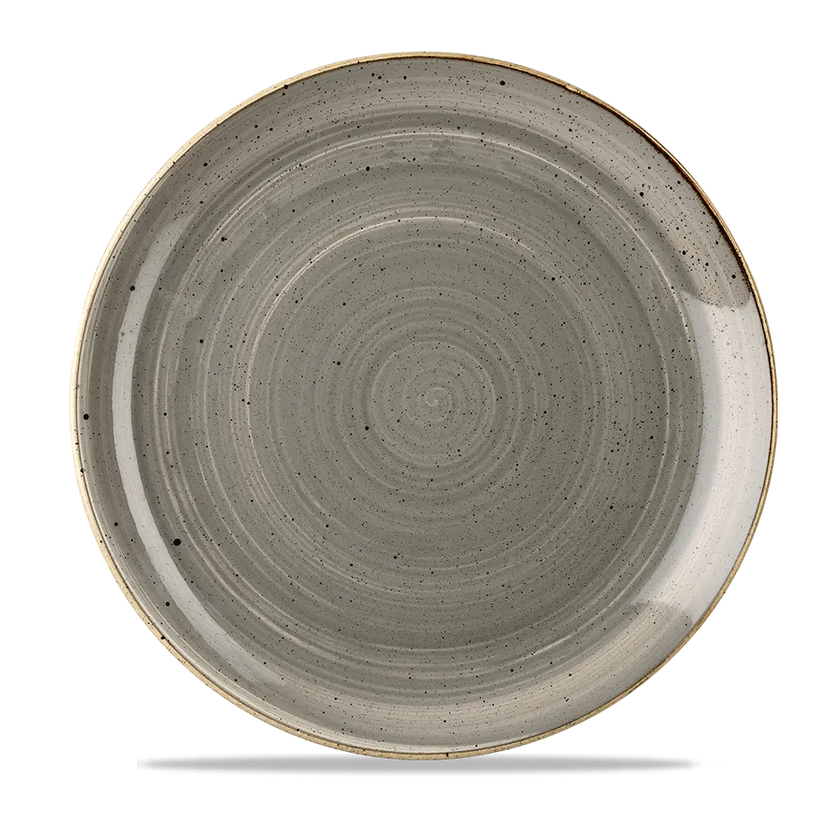 Churchill Stonecast Grey evolve coupebord Ø 29 cm – grijs porseleinen bord voor restaurants