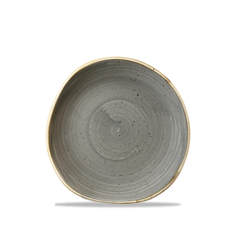 Churchill Stonecast Grey rond bord met rand Ø 18,6 cm – klein grijs porseleinen bordje voor fine dining