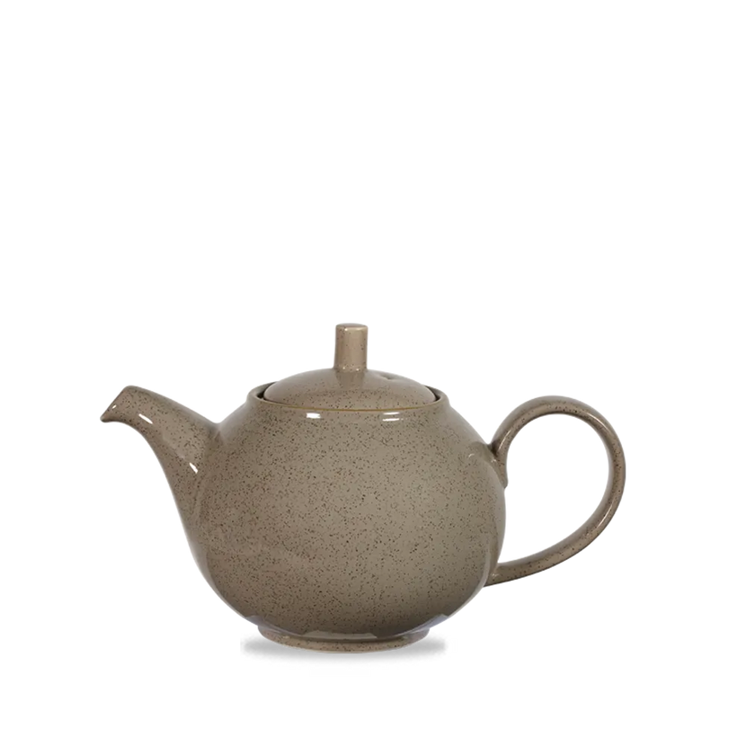 Churchill Stonecast Grey Profile theepot 444 ml – porseleinen theepot voor hotels en restaurants