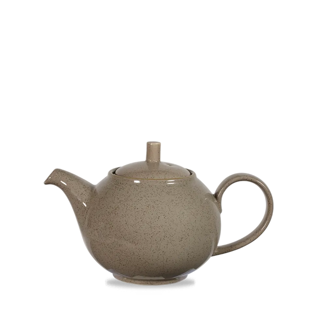 Churchill Stonecast Grey Profile theepot 444 ml – porseleinen theepot voor hotels en restaurants