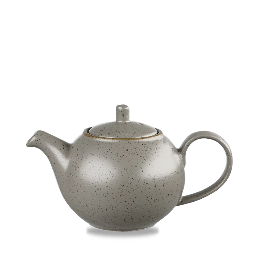Churchill Stonecast Grey Profile theepot 887 ml – grote porseleinen theepot voor cafés en bars