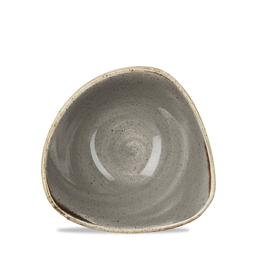 Churchill Stonecast Grey Lotus kom Ø 15 cm – gespikkeld porseleinen kom voor cafés en bars