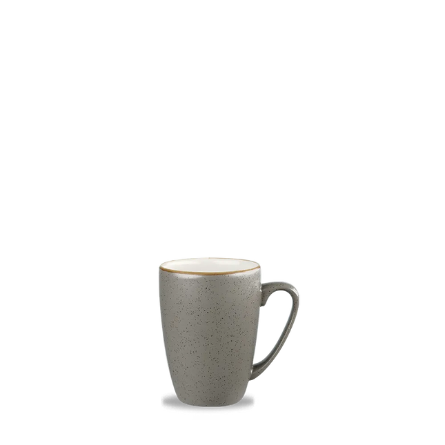 Churchill Stonecast Grey Profile mok 355 ml – porseleinen koffiemok voor professionele keukens
