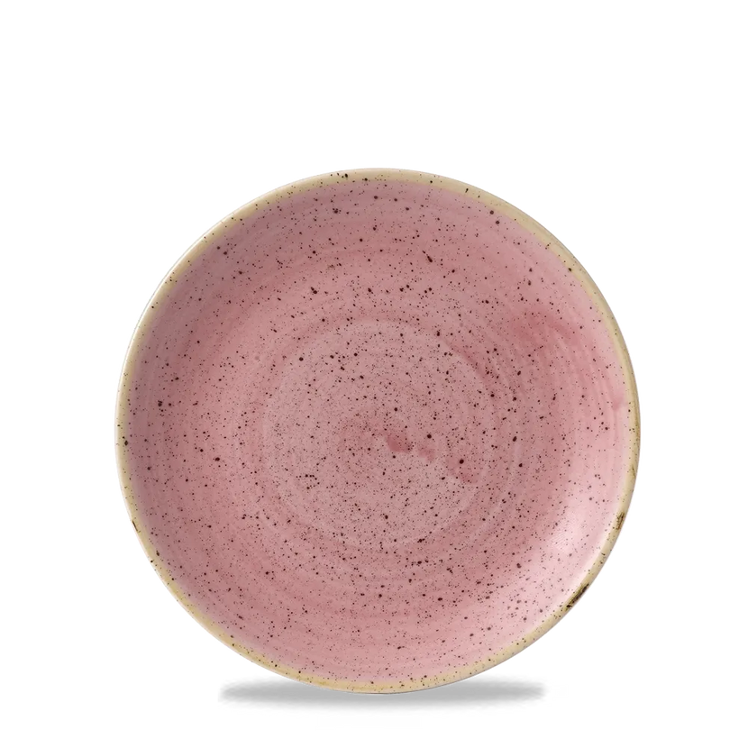 Churchill Stonecast Petal Pink Evolve coupebord Ø 16,5 cm – randloos porseleinen bord voor professionele keukens