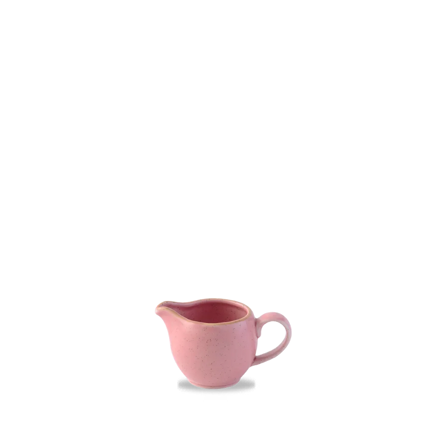 Churchill Stonecast Petal Pink melkkannetje 114 ml – gespikkeld porseleinen kannetje voor koffie