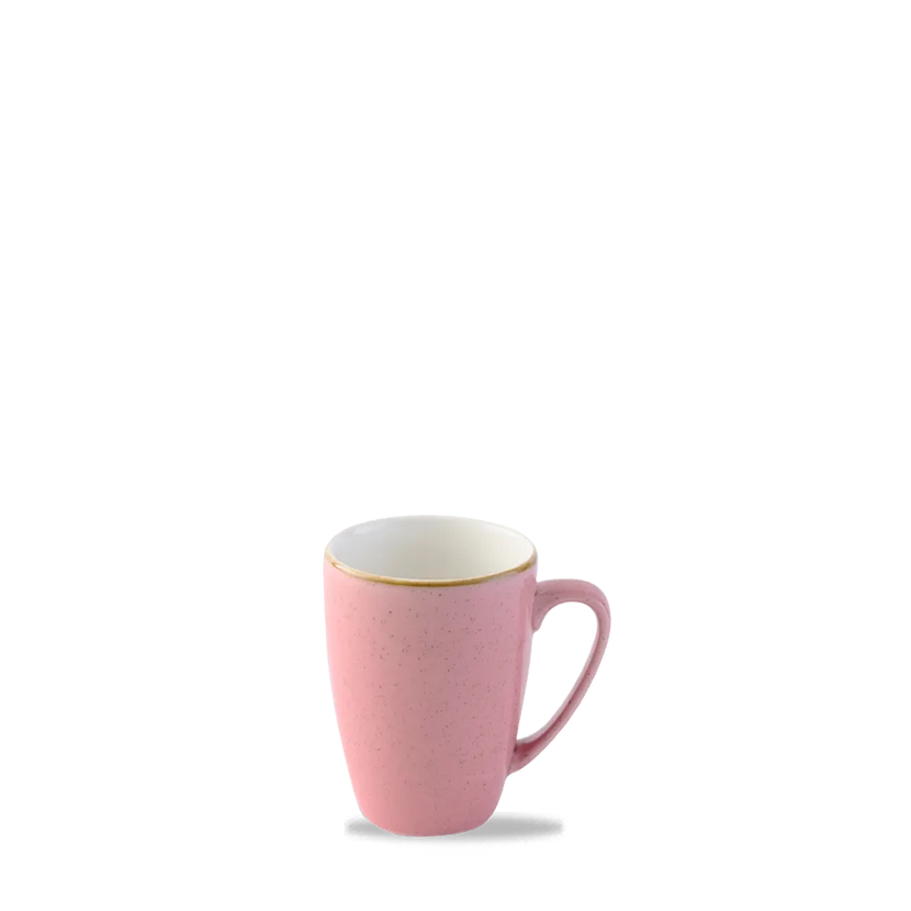 Churchill Stonecast Petal Pink mok 340 ml – gespikkelde porseleinen mok voor koffie en thee