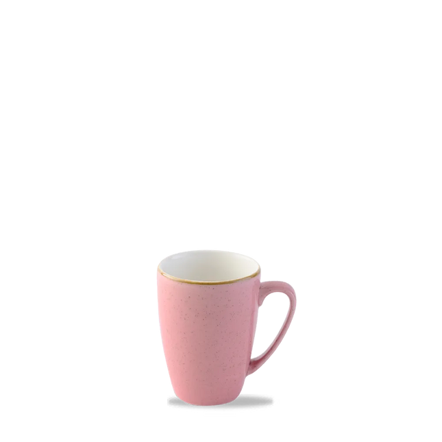 Churchill Stonecast Petal Pink mok 340 ml – gespikkelde porseleinen mok voor koffie en thee