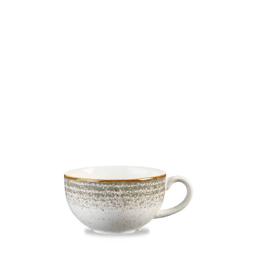 Churchill Studio Prints Stone Grey cappuccinokop 237 ml – porseleinen kop voor de horecasector