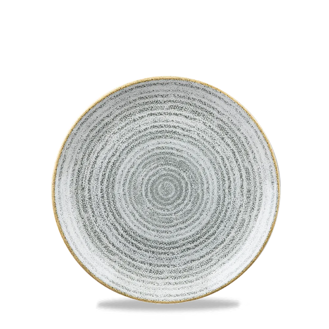 Churchill Studio Prints Stone Grey Evolve coupebord Ø 17 cm – randloos porseleinen bord voor de horecasector