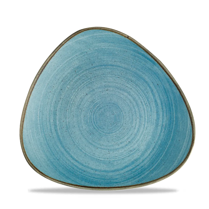 Churchill Stonecast Raw Teal Lotus bord Ø 25,4 cm – gespikkeld porseleinen bord voor de horeca