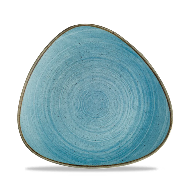 Churchill Stonecast Raw Teal Lotus bord Ø 23 cm – gespikkeld porseleinen bord voor hotels en restaurants