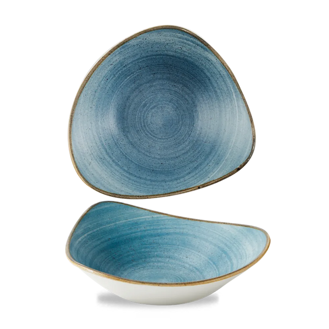 Churchill Stonecast Raw Teal Lotus kom Ø 23 cm – gespikkeld porseleinen kom voor fine dining