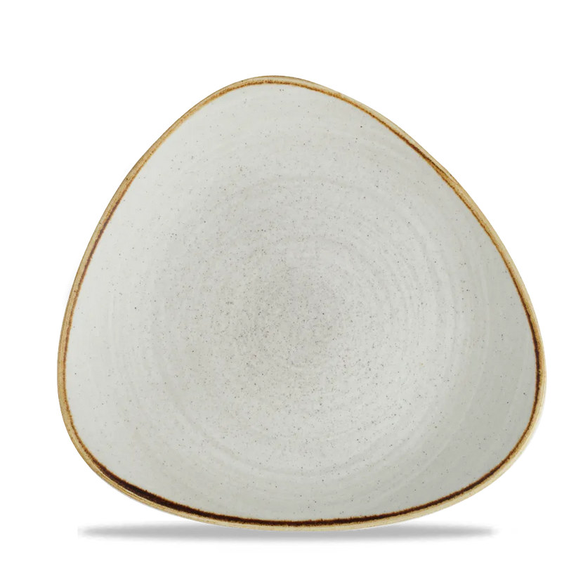 Churchill Stonecast Raw Grey Lotus bord Ø 23 cm – gespikkeld porseleinen bord voor restaurants